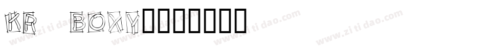 KR Boxy2字体转换